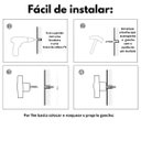 Ver imagem 6 de Ganchos Cabideiros de Parede Madeira Maciça Cru 3 Peças - Design Minimalista