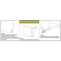 Kit Cabeceira Mais Calçadeira Baú Casal Queen 160cm para Cama Box Paris Suede Preto - Ds - 4