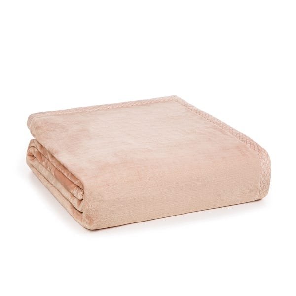 Cobertor Queen Trussardi 100% Microfibra Aveludado Piemontesi - Rosa Perla - 1