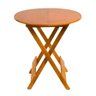 Mesa Redonda Dobrável em Madeira Maciça 70x70 Mel - 1