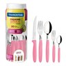 Kit Tramontina Jogo de Talheres e de Facas Faqueiro Inox + Utensílios Domésticos de Cozinha Nylon 44 - 6