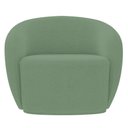 Ver imagem 5 de Poltrona para Sala de Estar Giratória Orgânica Garbin K04 Bouclê Verde - Mpozenato