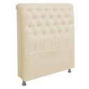 Ver imagem 1 de Cabeceira Solteiro 90cm Ana Para Cama Box Napa Bege - DS Estofados