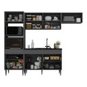 Ver imagem 7 de Cozinha Completa 7 Portas 1 Gaveta MDF MDP 251,5cm Cinza