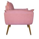 Ver imagem 2 de Namoradeira Poltrona Sofá Decorativa 2 Lugares Opalla Rosa - Sa Móveis