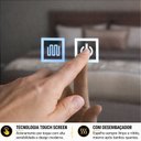 Ver imagem 4 de Espelho LED para Banheiro Retangular Touch 3 Cores de Luz com Desembaçador Bivolts 80x60cm