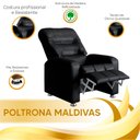 Ver imagem 7 de Poltrona do Papai Reclinável Maldivas Corano Preto Star Confort