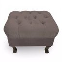 Ver imagem 2 de Puff Baú Retrô Luis XV Capitonê Suede Marrom