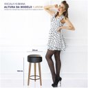 Ver imagem 3 de Kit Com 03 Banco Banqueta Pés Palito Paris Napa Preto - Salaone