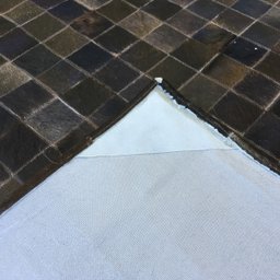 Tapete de Couro Marrom Café 2,00x3,00 com Bordas - 3