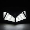 Ver imagem 6 de Kit 3 Luminária Energia Solar Parede 100 LED Sensor Presença 3 Funções Lâmpada