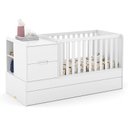 Ver imagem 1 de Berço Multifuncional Formare com Cama Auxiliar Branco Soft - Matic Móveis