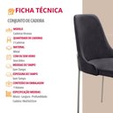 Ver imagem 6 de Conjunto com 2 Cadeiras Metal Vicenza Moderna Mobilia