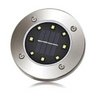 Luminária Solar Spot Jardim 8 LEDs Espeto Grama Kit 12 Uni Iluminaçao Chao Gramado Fazenda - 8