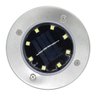 Luminária Solar Spot Jardim 8 LEDs Espeto Grama Kit 12 Uni Iluminaçao Chao Gramado Fazenda - 14