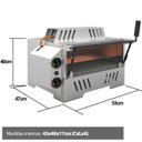Ver imagem 2 de Forno Guilhotina Industrial Saro com Infravermelho á Gás GLP 53x47cm Até 350º sem Cavalete