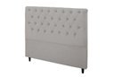 Ver imagem 1 de Cabeceira Embaixatriz Plus Casal 1400mm Veludo Adar Off White - Simbal