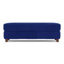 Ver imagem 2 de Recamier Calçadeira Bali 120cm Suede Azul Marinho - Inova Decorações