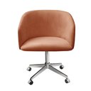 Ver imagem 2 de Cadeira Para Escritório E Home Office Atenas Base Giratória Rodizio - Veludo Terracota