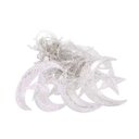 Ver imagem 3 de Pisca Pisca Lua Estrelas 138 Led Branco Quente Cortina Cascata Decoração Janela Parede Natal