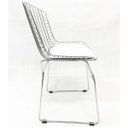 Ver imagem 4 de Kit 4 Cadeiras Bertoia Cromada Assento Branco - Poltronas Do Sul