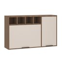 Ver imagem 1 de Armário Aéreo de Cozinha 120cm 2 Portas com Nichos Aspen Luciane Móveis