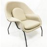 Poltrona Womb Chair linho bege - Poltronas do Sul - 1