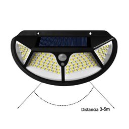 Luminária Solar Sensor Presença Movimento Parede 102 LEDs 20 W Lâmpada Iluminaçao Refletor - 5 Luminária Solar Sensor Presença Movimento Parede 102 LEDs 20 W Lâmpada Iluminaçao Refletor - 5