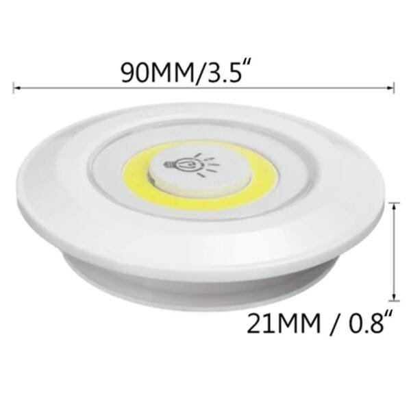 Kit 8 Lâmpadas Luminária LED Teto Controle Remoto sem Fio Spot 15W Cozinha Casa - 5