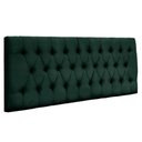 Ver imagem 1 de Painel Cabeceira Dubai Para Cama Box-1,28 Mt-suede Verde