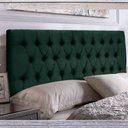 Ver imagem 3 de Painel Cabeceira Dubai Para Cama Box-1,28 Mt-suede Verde