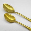 Ver imagem 4 de Jogo de Talheres Conjunto 24 Peças Luxo Dourado Jantar Cozinha Mesa Gourmet Colher Garfo Faca