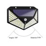 Luminária Solar Kit com 5 Unidades Sensor de Movimento 3 Funçoes Lâmpada Presença Parede Led - 3