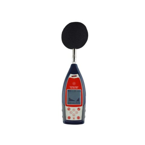 Sonômetro Digital Faixa 22 A 136Db Sonoro Usb Cartão Sd Filtro Banda Oitava 1/1 Dec-7000 Portátil Co