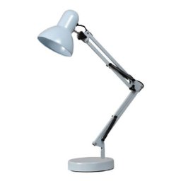 Luminária Pixar Mesa Articulada Escritório Regulavel Leitura Base Metal Articulavel Branca - 3