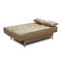 Ver imagem 2 de Sofá Cama 1,80m Flavia Suede Bege Rover & Beato