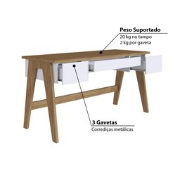 Escrivaninha 150cm 3 Gavetas 26106 Trend  - 9