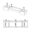 Ver mais imagens de Escrivaninha Mesa Escritório 150cm 3 Gavetas 26106 Trend