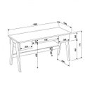 Ver imagem 4 de Escrivaninha 26106 Trend 3 Gavetas 150cm Artesano