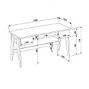 Ver imagem 4 de Escrivaninha 26106 Trend 3 Gavetas 150cm Artesano