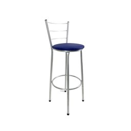 Kit 4 Banquetas Alta Prata Cozinha Gourmet Americana Balcão:azul - 2