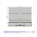 Ver imagem 3 de Conjunto Sala Painel Ambar TV 65 Pol. Buffet Opala