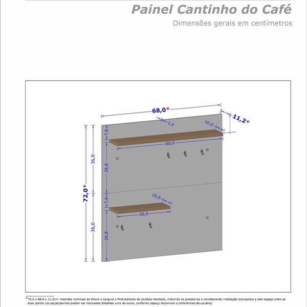 Conjunto Cantinho Do Café Plus 1 Porta Pés Palito - 3