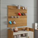 Ver imagem 1 de Painel para Aparador Canela 5 Ganchos Prateleiras Cantinho do Café Bechara 72x68x11