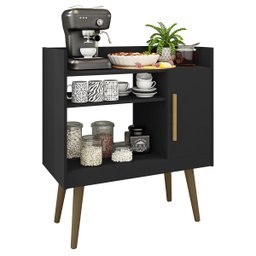 Aparador Cantinho do Café Bar Buffet Balcão Barzinho Preto - 2 Aparador Cantinho do Café Bar Buffet Balcão Barzinho Preto - 2