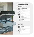 Ver imagem 5 de Cama Box Baú Casal + Colchão Paris Molas Ensacadas Preto Couro Branco/preto