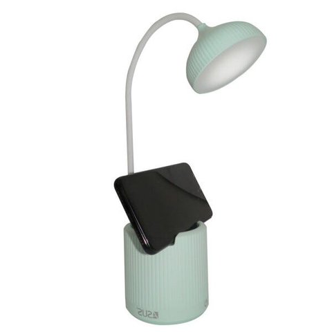 Luminária de Mesa Abajur Touch Screen Recarregavel LED Flexivel Articulada Suporte Celular Lâmpada