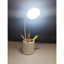 Ver imagem 3 de Luminária de Mesa Abajur Touch Screen LED Recarregavel Flexivel Suporte Celular Lâmpada Escritório