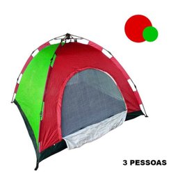 Barraca Camping 3 Lugares Automatica Iglu Acampamento Monta Sozinha Trilha - 1
