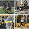 Kit 5 Faixas Elasticas Mini Band Academia em Casa Yoga Pilates Extensor Exercicios Fitness Crossfit - 5